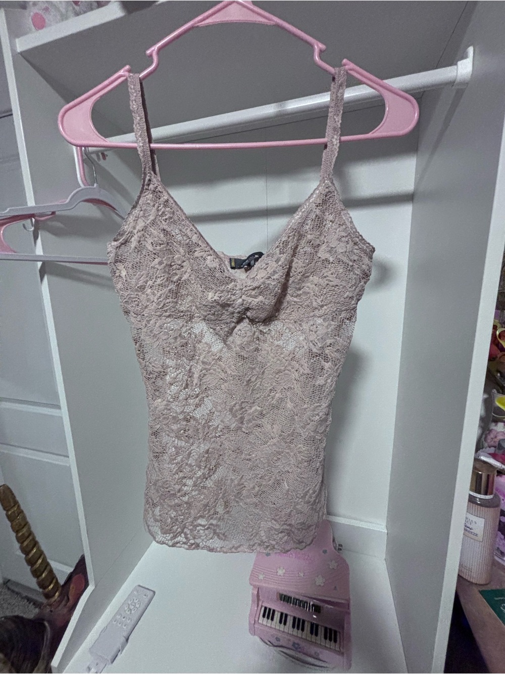 Jeans by Buffalo Lace Cowl Neck Camisole - Blush Pink - Size M
